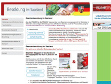 Tablet Screenshot of besoldung-saarland.de